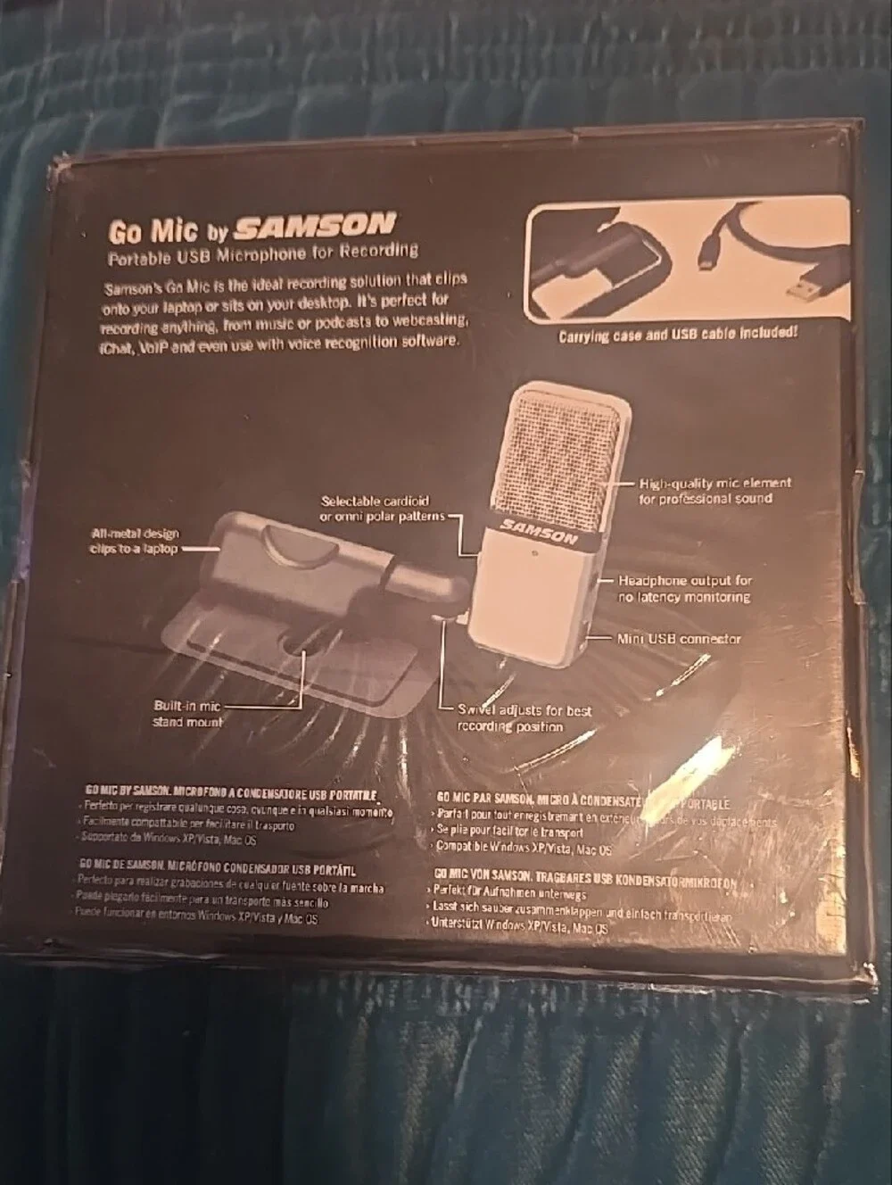 Go Mic Portable USB Microphone - Black / Sealed